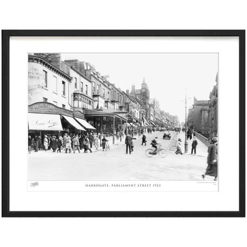 Harrogate, Parliament Street 1923 - Single Picture Frame Print, 60cm H x 80cm W x 2.3cm D, Black/White