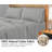 Royale Linens 300 Thread Count 100% Long Staple Combed Cotton Flat Sheet - Super Soft - Top Sheets - Flat Sheet Sold Separately - Breathable, Cool & Crisp Percale Sheets Only-114665922-114665936