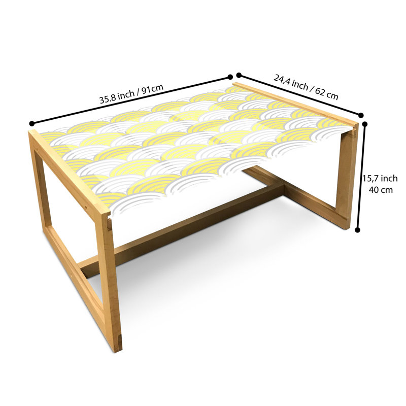 Interiano Sled Coffee Table, 90cm H x 62cm W x 40cm D
