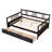 Versatile Dual - Use Daybed With Two Drawers, Crafted From Premium Wood For Sturdy And Durable Relaxation And Storage-1371377624
