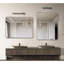 Miroir mural rectangulaire pour salle de bain - 22 x 30 pouces, finition argentée, miroir, protection incassable, crochets en aluminium renforcé, verre de 4 mm-859375545