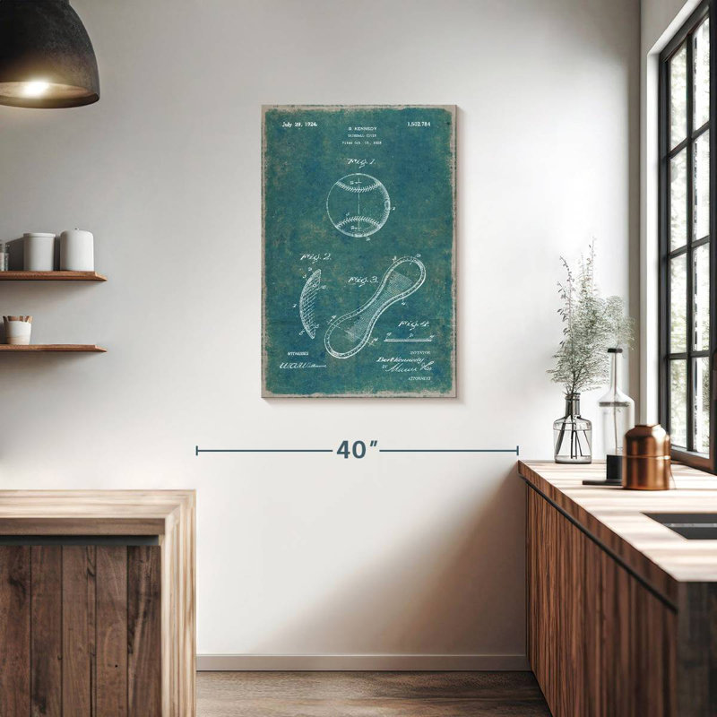 Baseball Cover Patent, 36" H x 24" W
