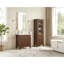 22 po. Armoire de rangement vieillie en chêne brun foncé pour salle de bain et salon-2032034362-2032034357