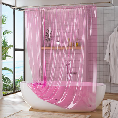 Frosted Waterproof Shower Curtain Liner With Magnets And Rustproof Grommets - Lightweight PEVA Material For Bathroom Use
