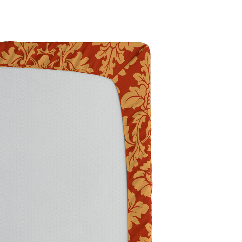 Microfiber Floral Fitted Sheet, Full Fitted Sheet