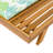 Contemporary Outdoor Coffee Table, Bourbon, Umbrella Hole, Non-Slip Base Modern Patio Display Bourbon Brown, Adjustable Feet