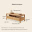 Table basse rectangulaire en bois massif-110266410