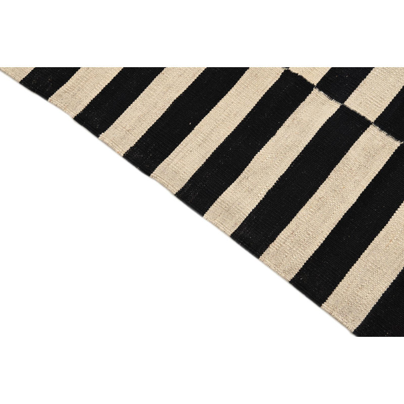 Tapis noir et blanc Parrett