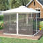 Filet de pavillon pour pavillon de jardin 10 pi x 10 po X, blanc avec fermetures à glissière