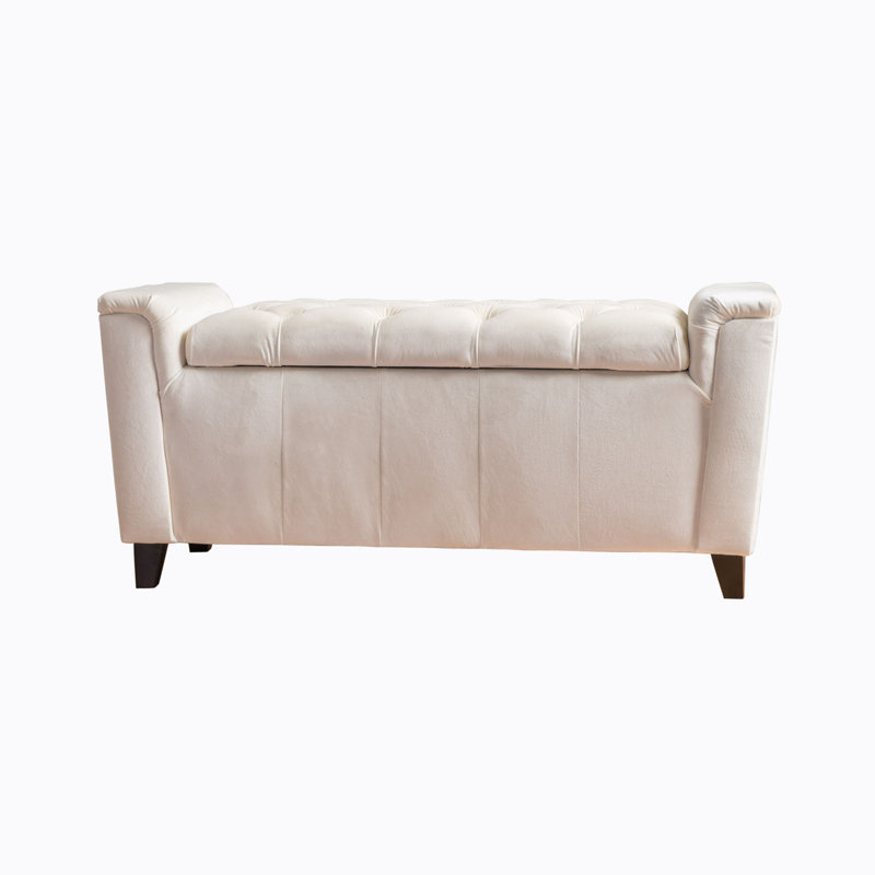 Lumri Velvet Upholstered Storage Bench