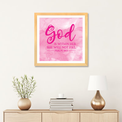 Girl Inspired- God Within by Tara Reed - Textual Art Print -  East Urban Home, 66A88AE4389A416CA9F0CA69F89D90D9