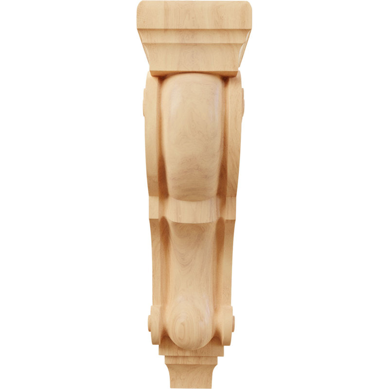 Corbeaux de bois prêts à être peints ou teints - H 10 po x l 5 po, Chêne