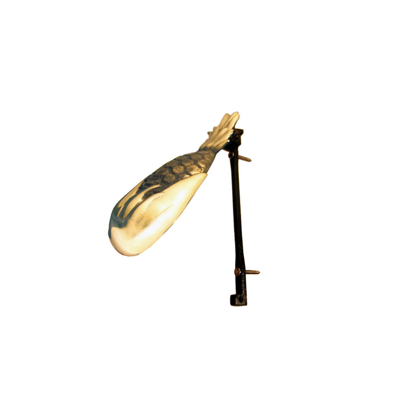 Heurtoir de porte lettre monogramme, Nickel, J