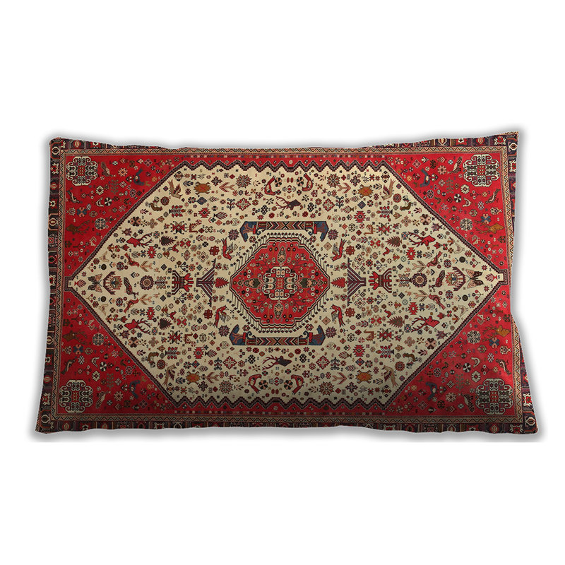 Damask Throw Pillow, Microsuede