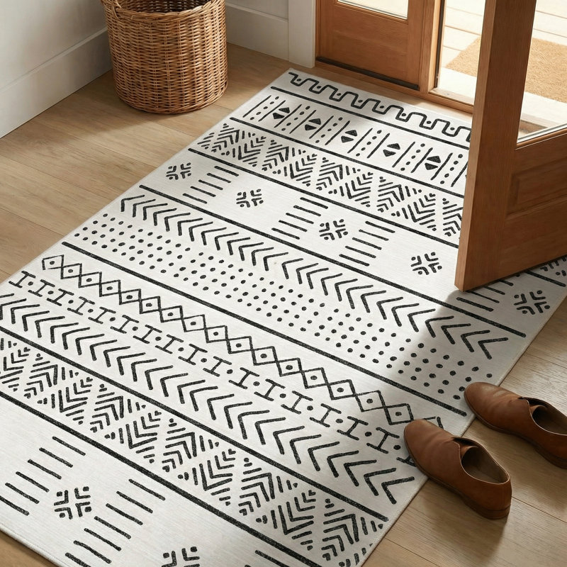 Tapis marocain Thambiah, Rectangle 4 pi x 5 pi 11 po
