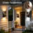 LED Outdoor Wall Sconce Light Fixture, 2 Pack Modern Wall Lights With 3CCT Selectable & 10-100% Dimmable, IP44 Waterproof For Patio, Entrance, Garage, Porch And Hallway