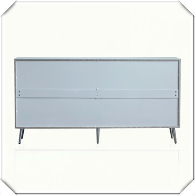 Modern Lacquered 4-Door Wooden Cabinet Sideboard Buffet Storage