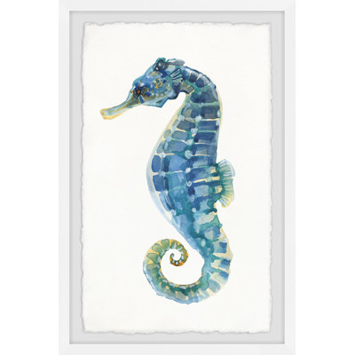 Beach Adventure " Aegean Sea Horse " by Julia Posokhova Painting Print