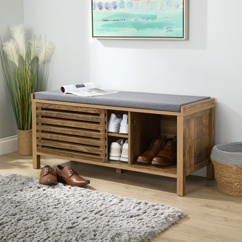Angelito Fabric Upholstered Storage Bench