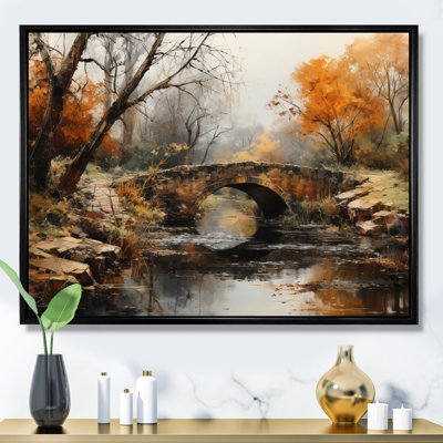 «Beige Bridge Whispers Of History III», reproduction d'art sur toile