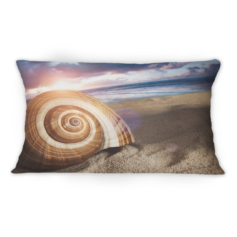 Coussin Large Seashell In The Sand I - 1