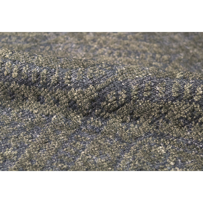 Wool Damask Area Rug