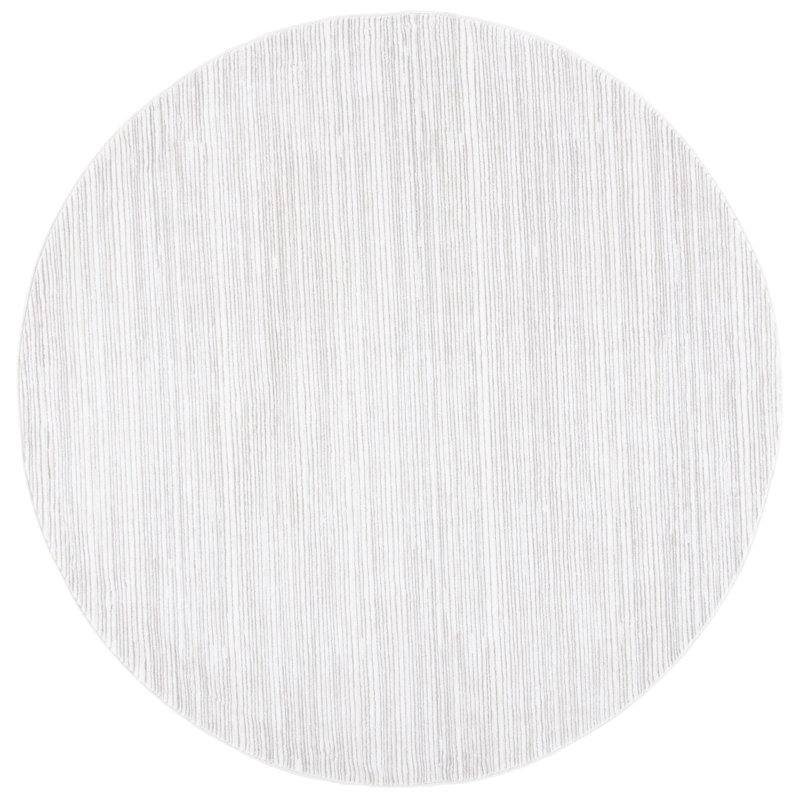 Aniketh Performance Solid Color Rug, Round 5'