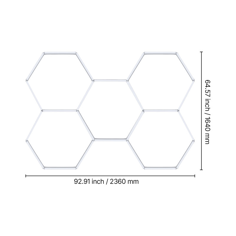 Dimmable Hexagon Shop Light