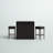 Hanya Metal Wicker Bar Set with Stools