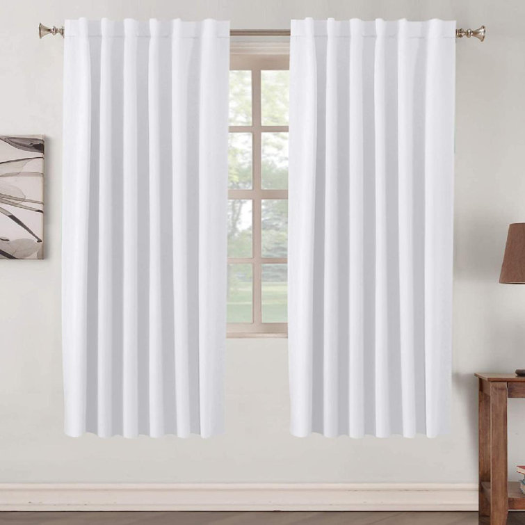 Eider & Ivory™ Swartzville Microfiber Blackout Curtain Pair & Reviews ...