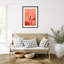«Galya Peachy Flowers» par Treechild, impression sur bois encadrée-100477638-100477635