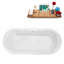 1699.3mm x 749.3mm Freestanding Soaking Acrylic Bathtub-1416373368