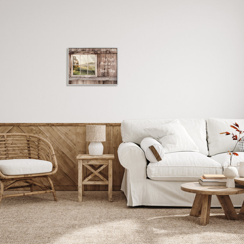 Simple Simple Rustic Barn, H 16 po x l 20 po x P 1,5 po, Estampe numérique Farmhouse