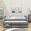 Lit de jour simple avec couchette Stewumin-1582029729