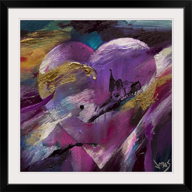 «Love» par Odum, reproduction d'art, H 16 po x l 16 po x P 1,5 po, Toile