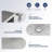  30'' L Single Bowl Undermount Ledge Workstation Stainless Steel Kitchen Sink