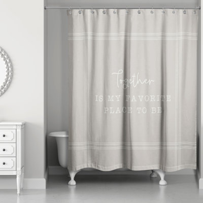 Rideau de douche simple Perine