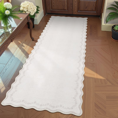 Tapis festonné de style jute lavable à la machine, envers en caoutchouc antidérapant à poils courts, tapis intérieur de ferme neutre pour salon / chambre à coucher, adapté aux animaux de compagnie et aux enfants