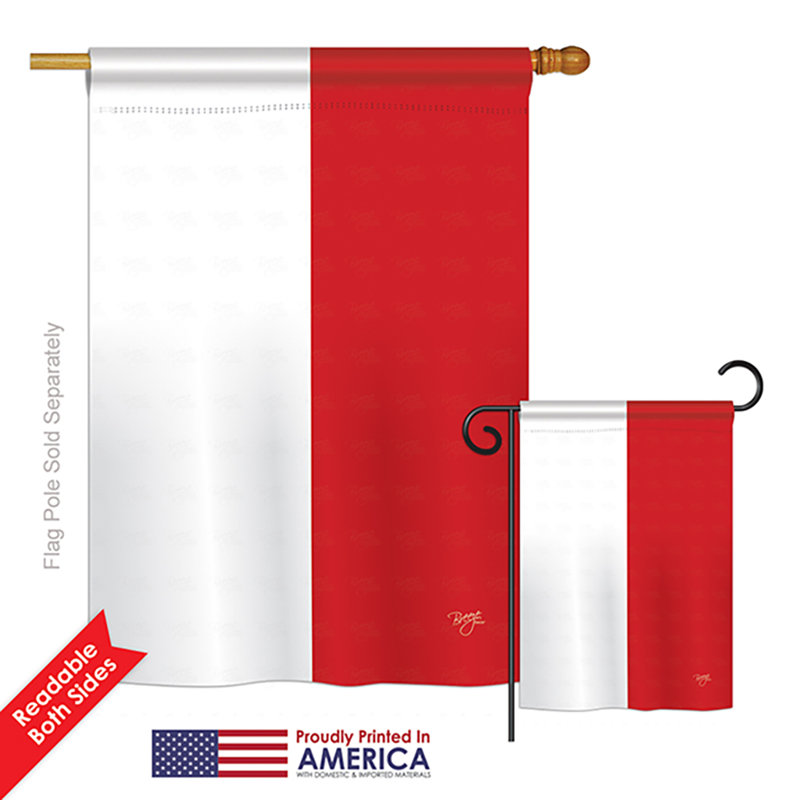 Drapeau de polyester vertical décoratif à 2 côtés indonésie of the world
