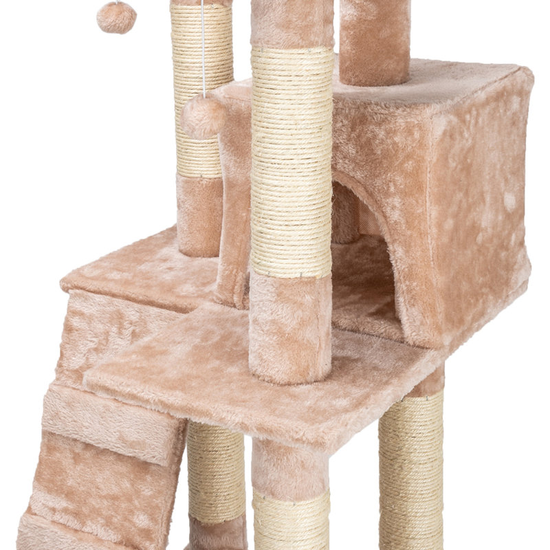 Alessya 66.9'' H Cat Tree, Beige