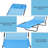 Pool Sun Tanning Chair - Blue. Outdoor Lounge With Reclining . Breathable Mesh Seat And . Customizable Comfort, 5 Adjustable Positions. Lightweight Foldable. For Beach, Yard, Patio. Strong Steel