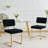 Upholstered Counter Stool with Steel Frame-94413450-94413453