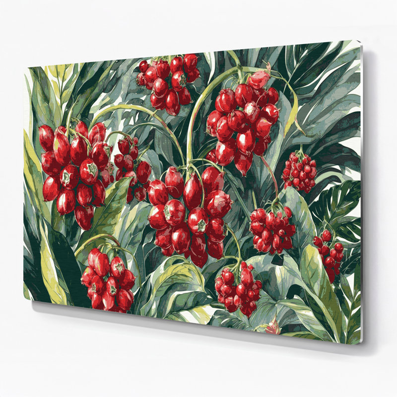 Art mural en métal «Fruit guarana», H 11 po x l 14 po