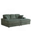CanapÃ©-lit de 84 po en 4 piÃ¨ces avec 2 coussins dÃ©coratifs et 2 poufs avec rangement-1662419305