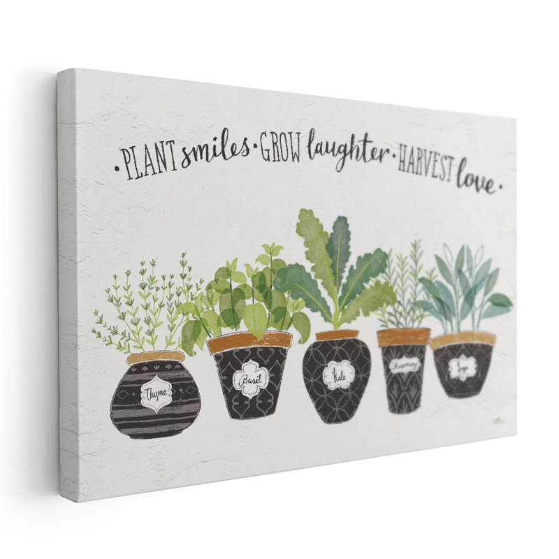 Fine Herbs I - reproduction d'art sur toile, H 20 po x l 30 po