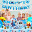 Frozen Birthday Party Decorations, fournitures de fête d'anniversaire Elsa, ensemble de vaisselle 144 pièces Frozen Party
