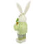 Lapin de Pâques debout 20 po blanc et vert
