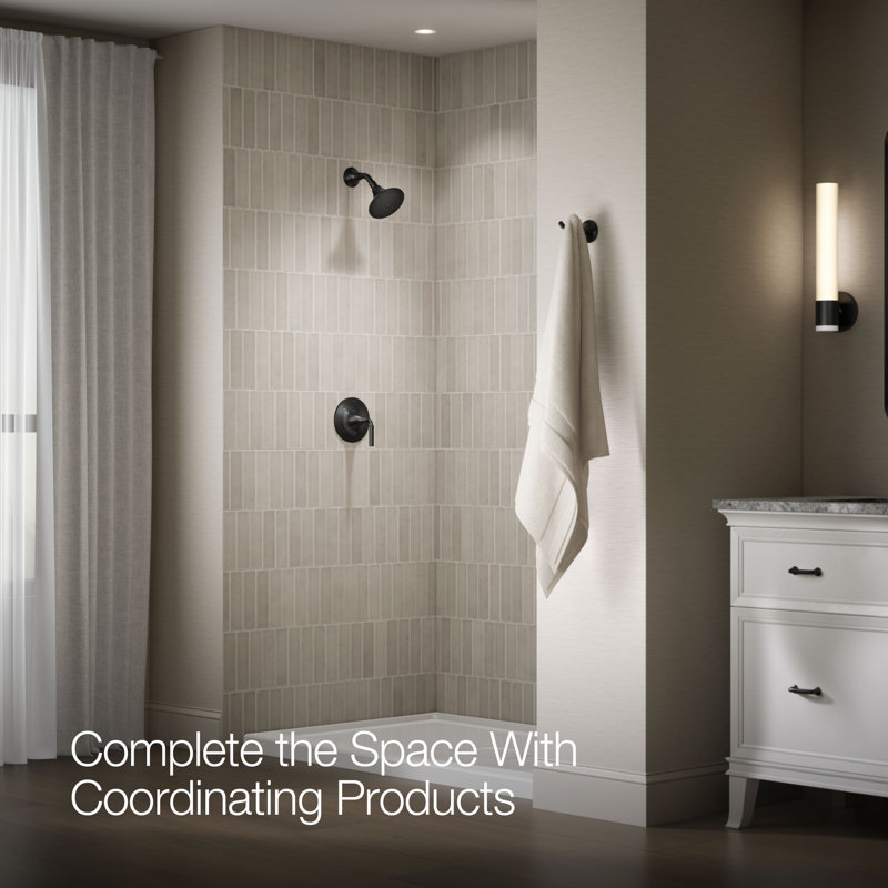 Tone Pressure-Balancing Shower Faucet Trim, Matte Black