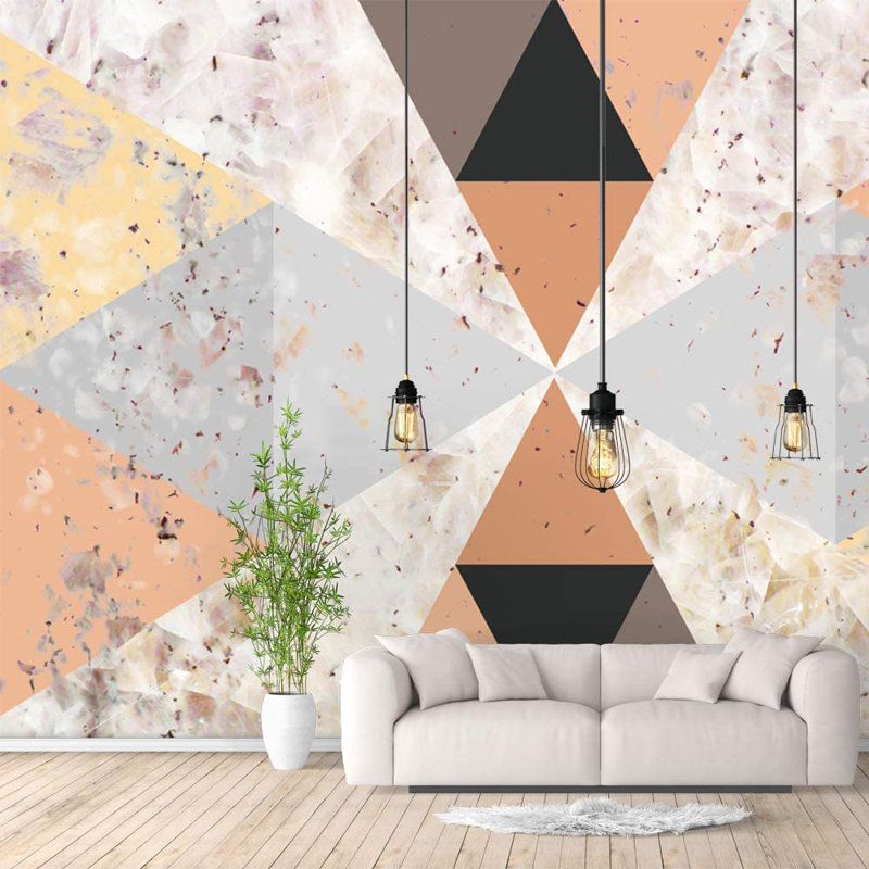 Geometric Peel & Stick Geometric Border, 66" L x 96" W