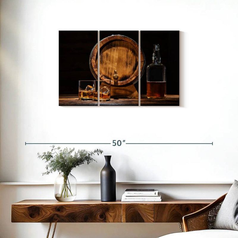 Yarlin Good Age Whiskey, 20" H x 33" W